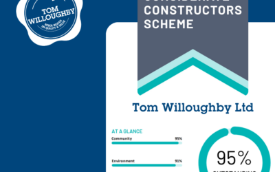 Tom Willoughby Rated Outstanding in 17th Annual Considerate Constructors Scheme Review